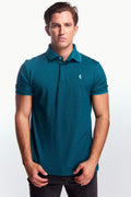 Playera Polo Fit Manga corta Verde