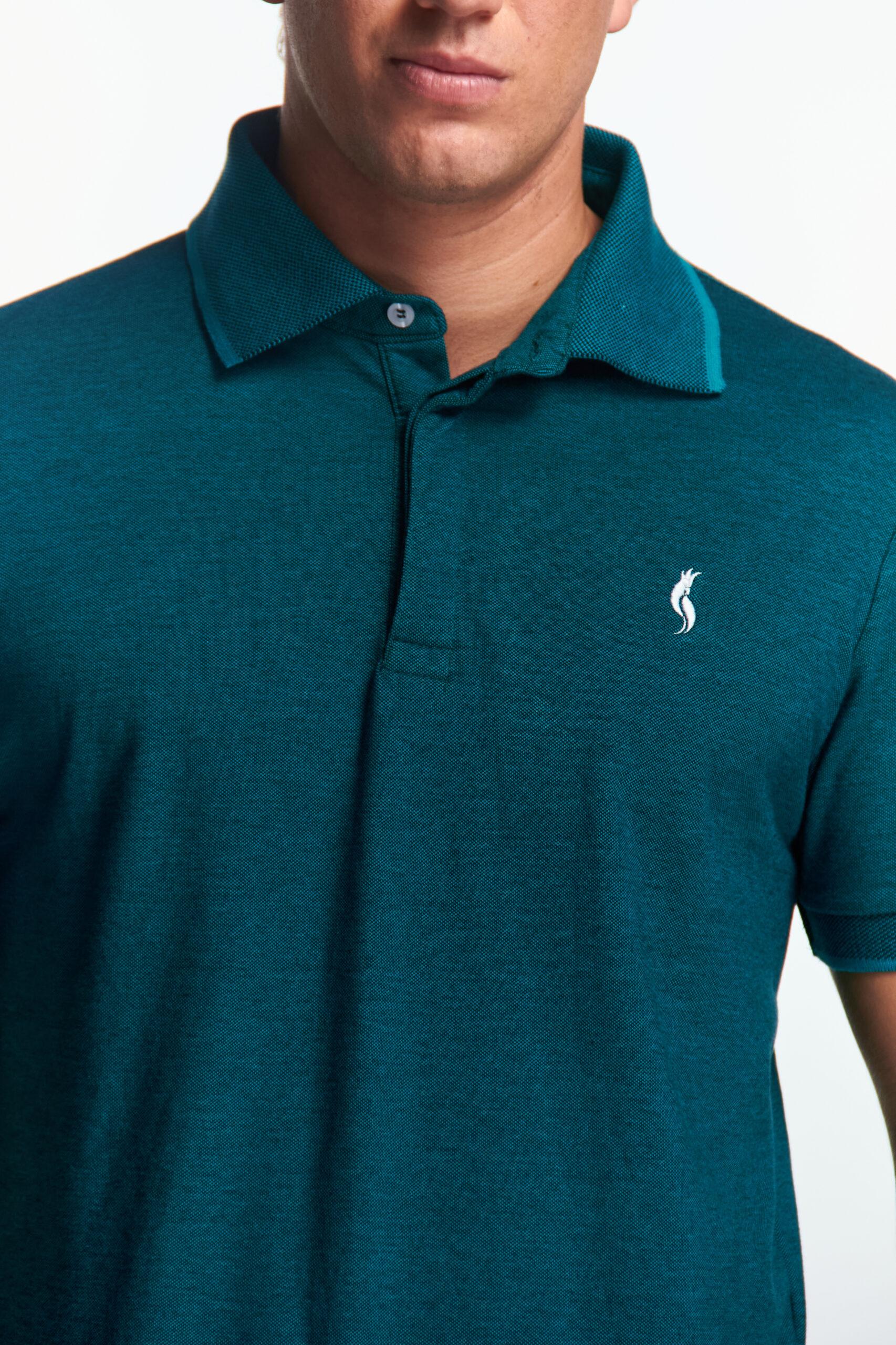 Playera Polo Fit Manga corta Verde