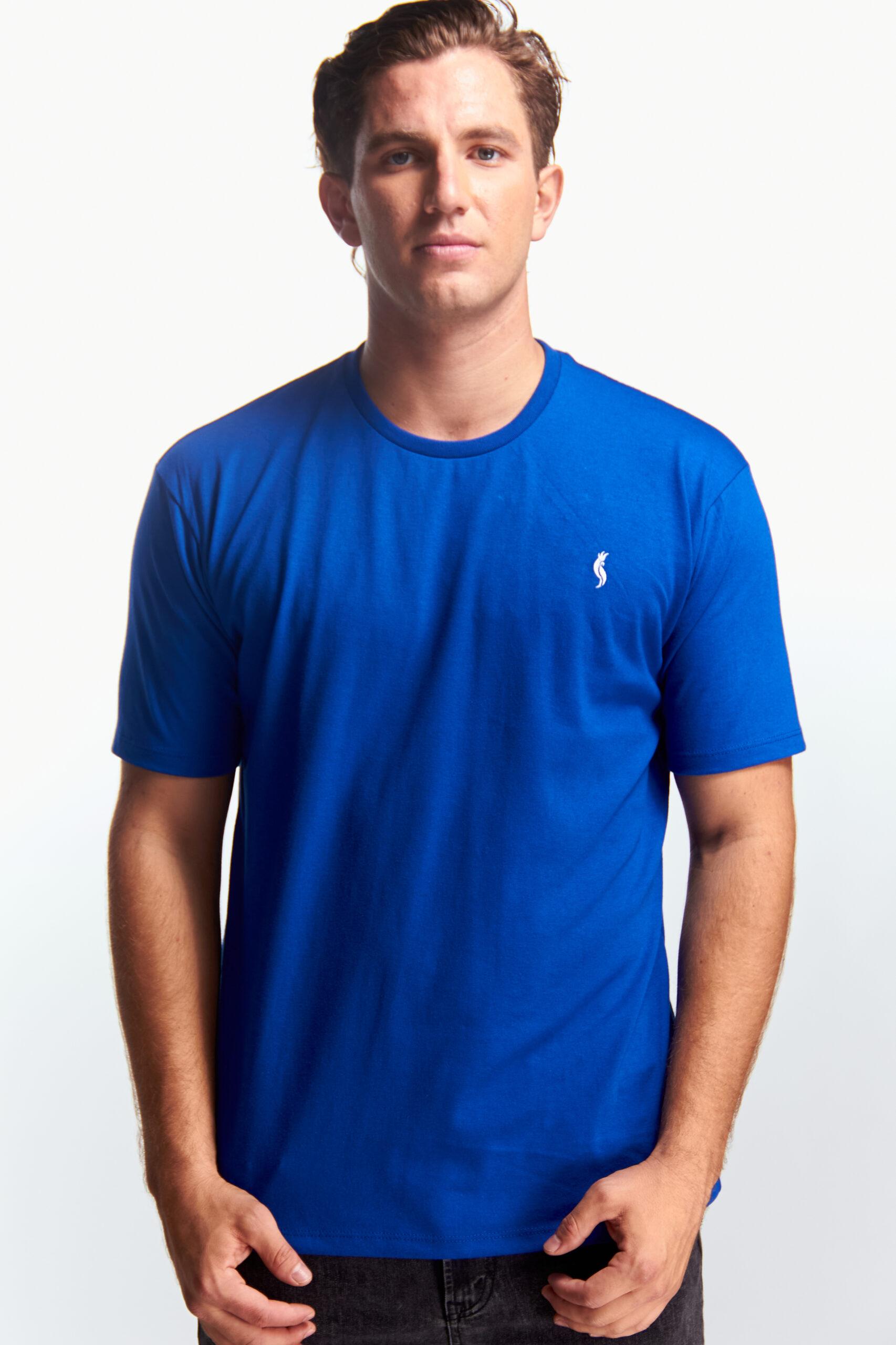 Playera Cuello redondo Básica Azul rey