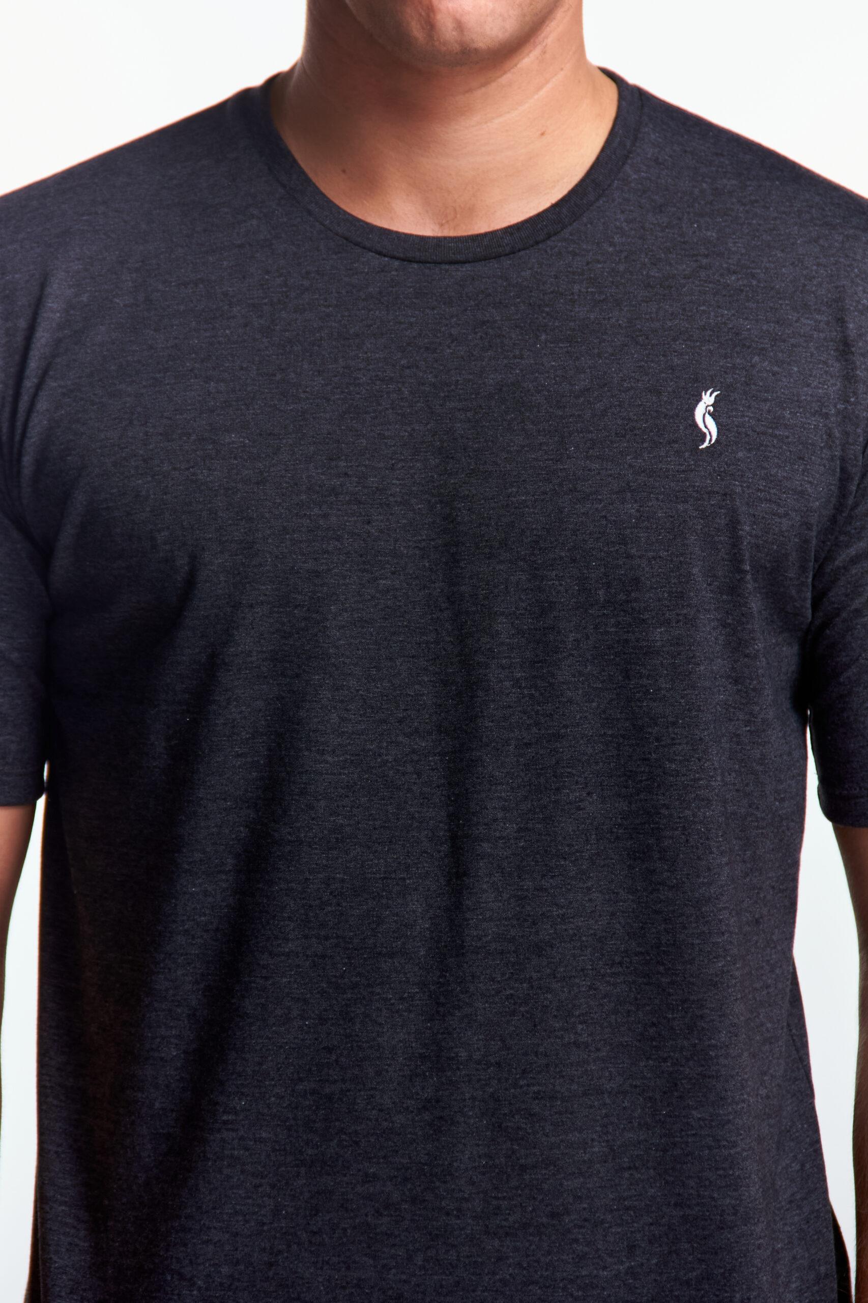 Playera Cuello redondo Básica Gris oxford