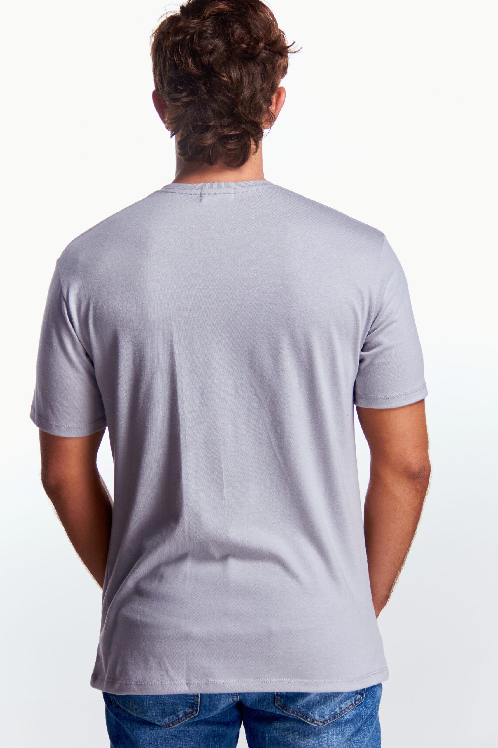 Playera Cuello redondo Básica Gris perla