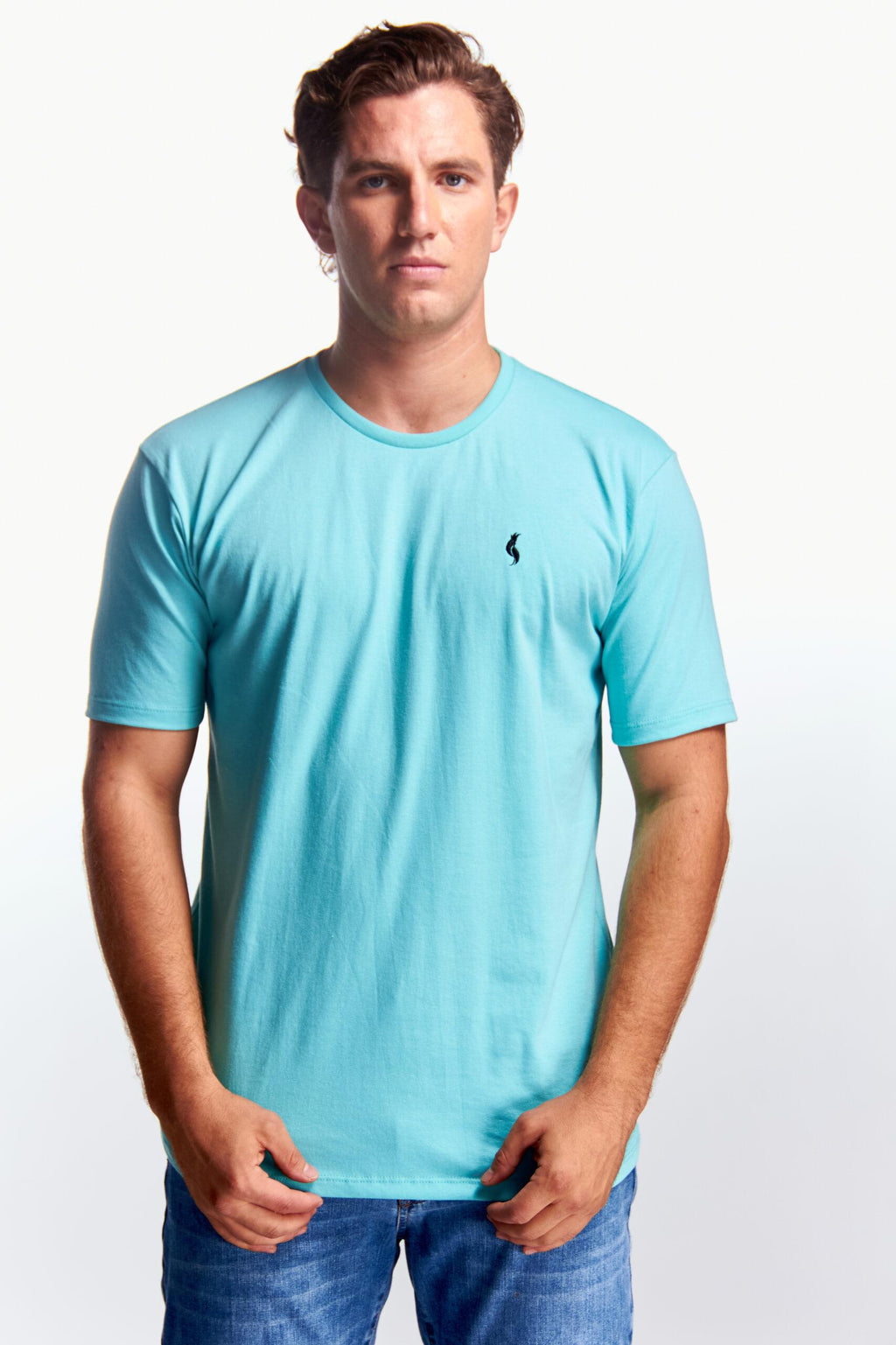 Playera Cuello redondo Básica Aqua