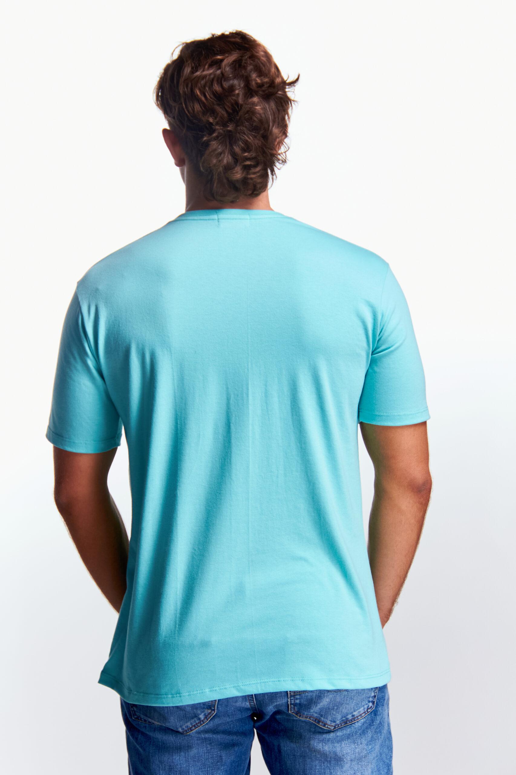 Playera Cuello redondo Básica Aqua