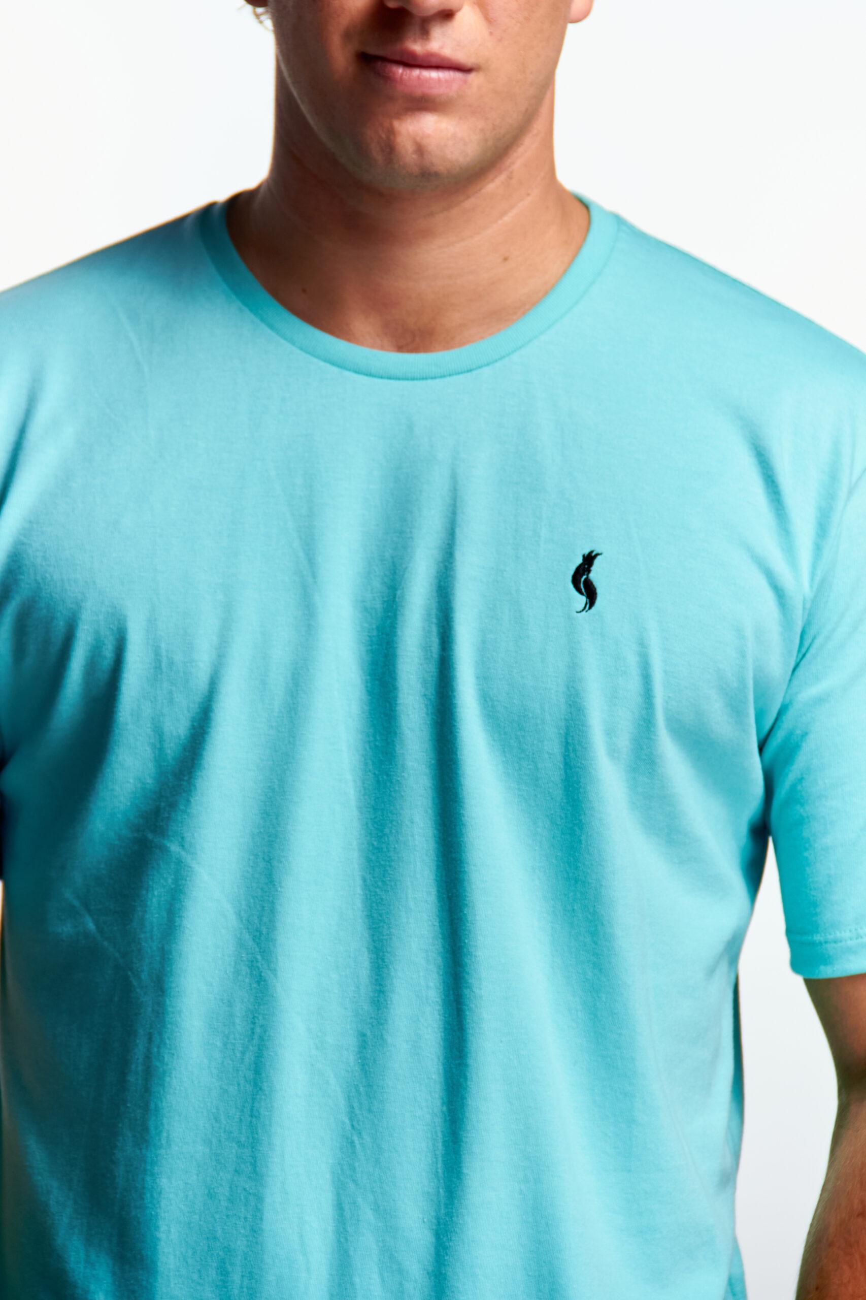 Playera Cuello redondo Básica Aqua