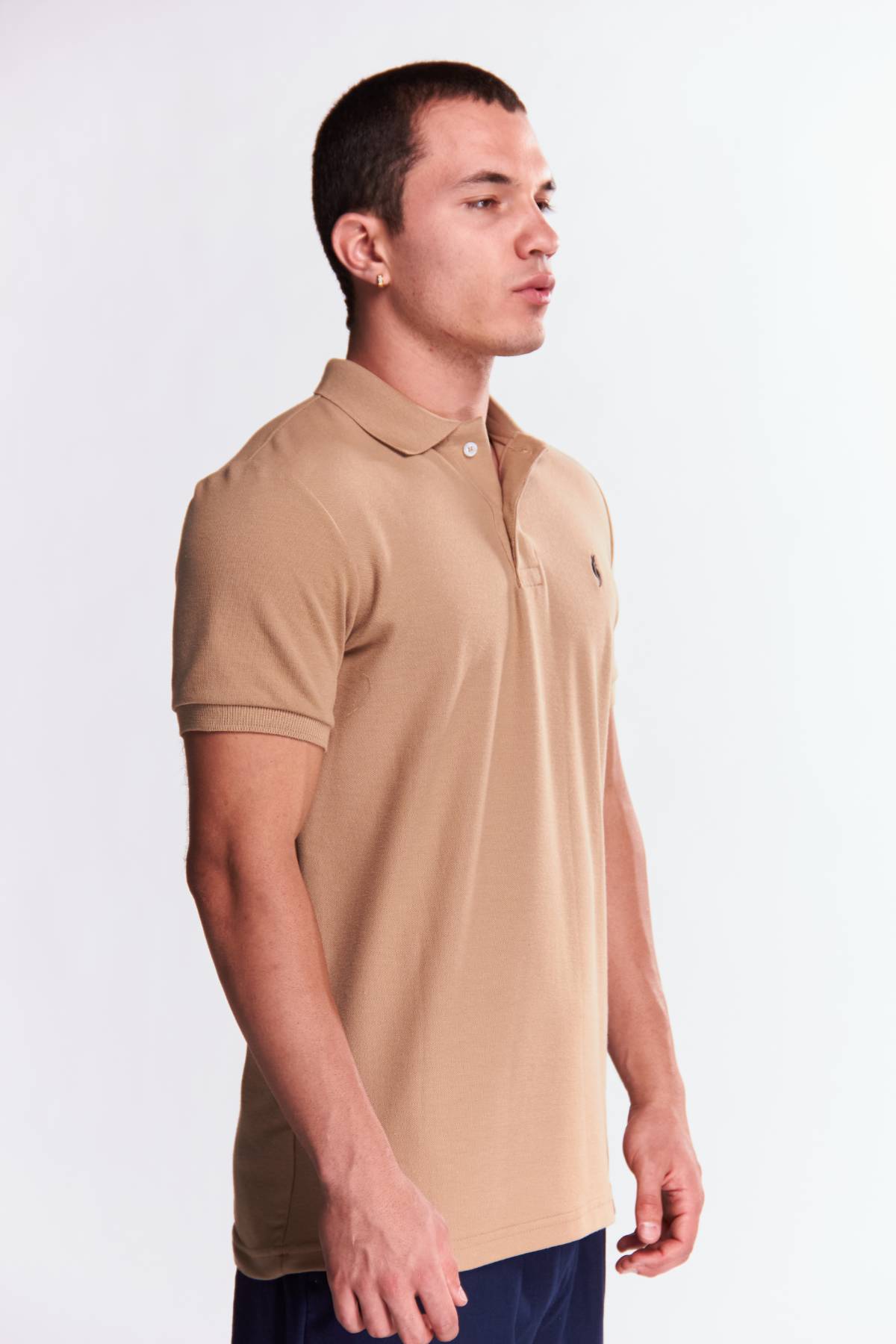 Playera Polo Clasica Manga corta Beige