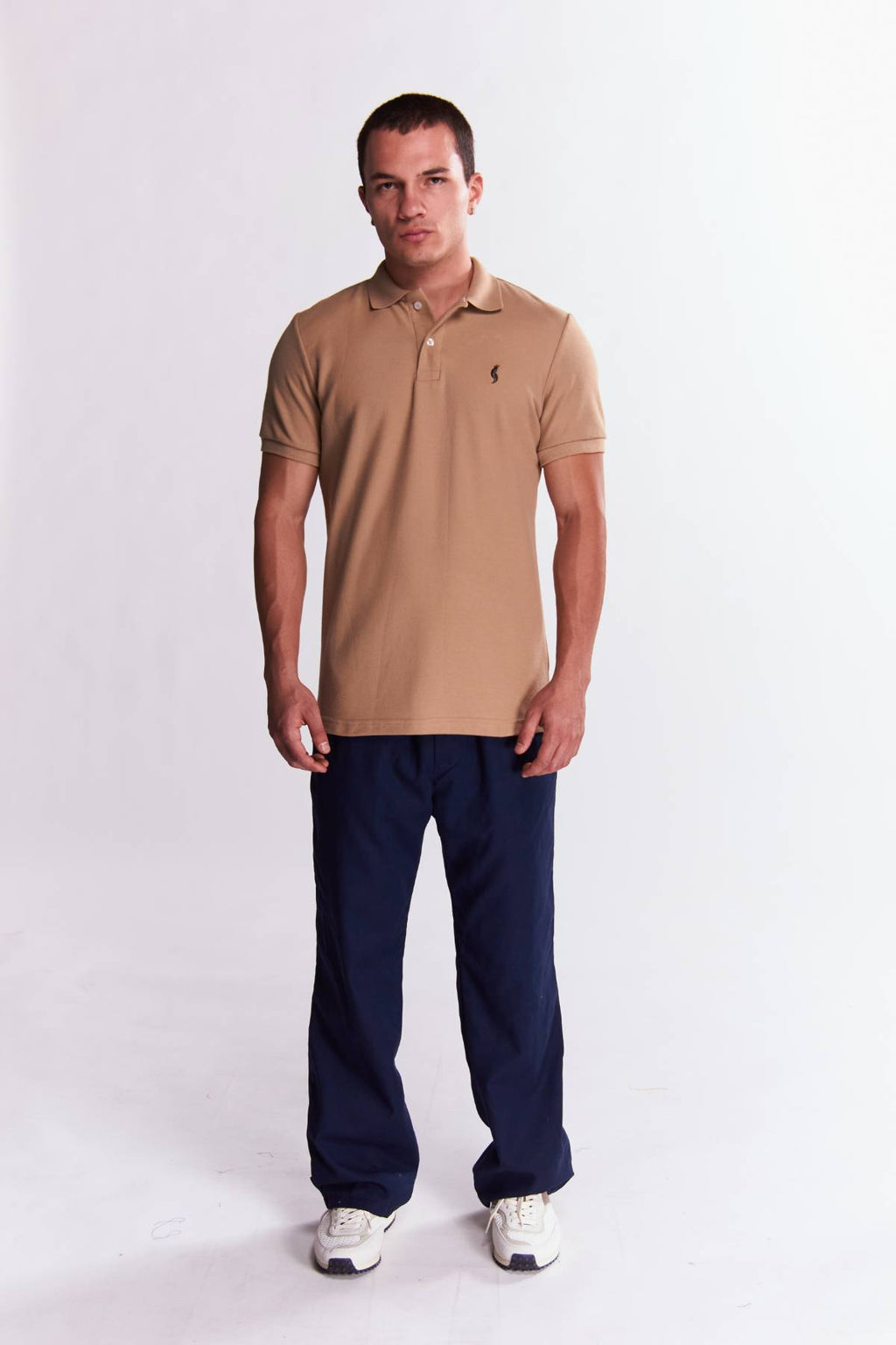 Playera Polo Clasica Manga corta Beige
