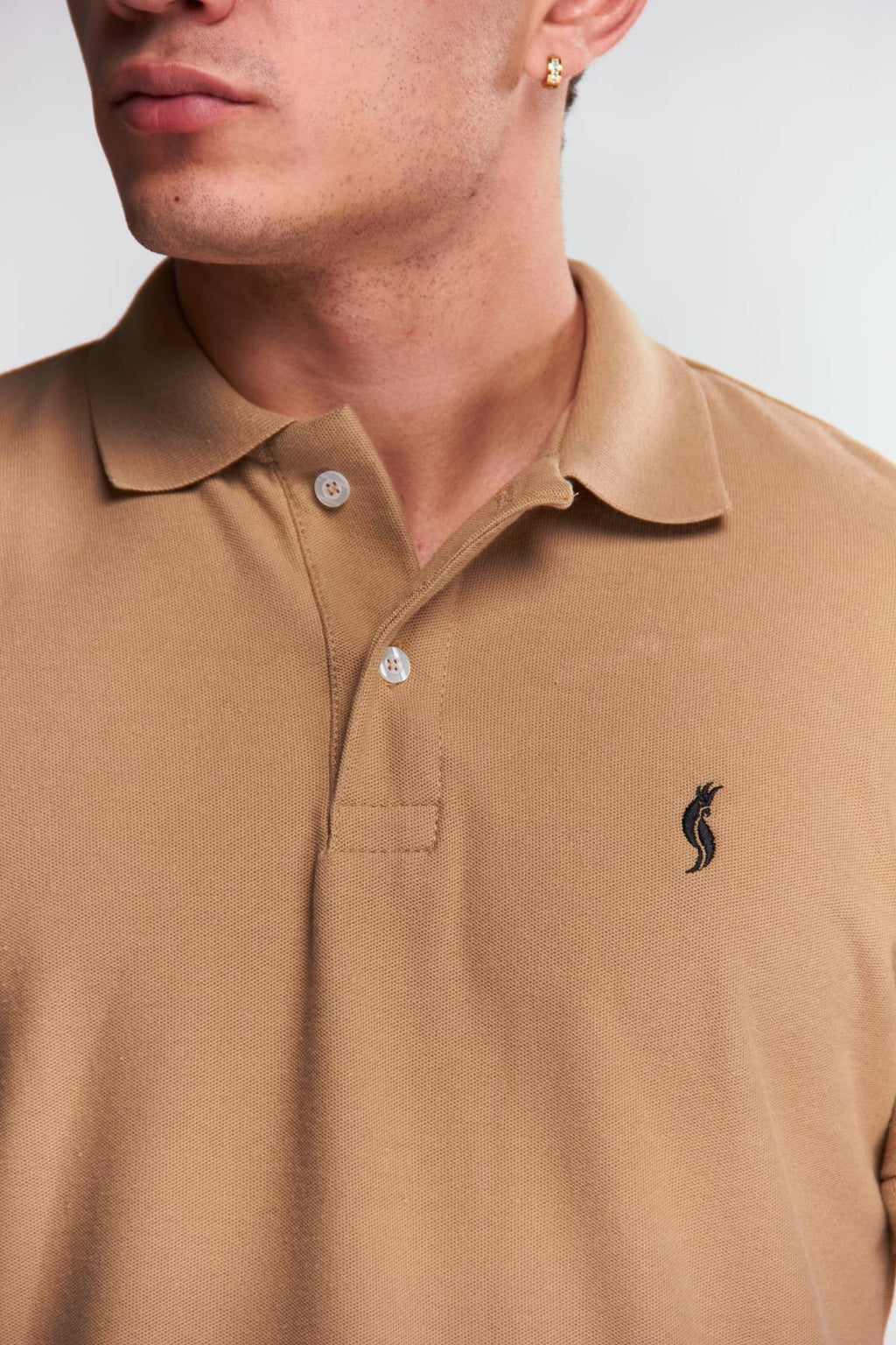 Playera Polo Clasica Manga corta Beige