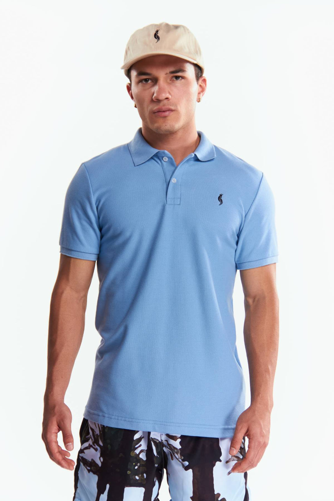 Playera Polo Clasica Manga corta Azul cielo