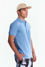 Playera Polo Clasica Manga corta Azul cielo