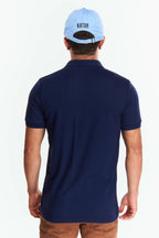 Playera Polo Clasica Slim Fit Manga corta Azul marino