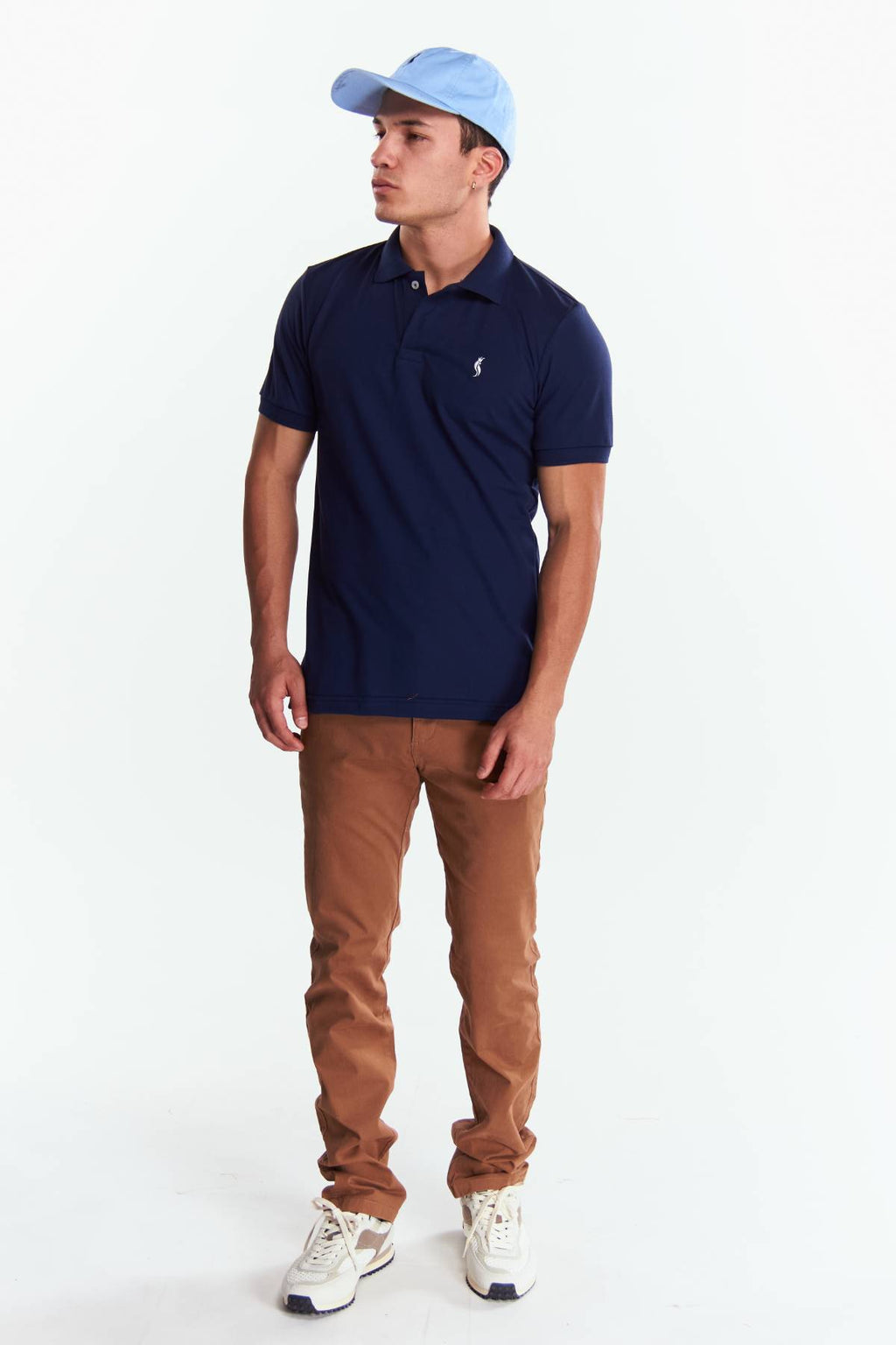 Playera Polo Clasica Slim Fit Manga corta Azul marino