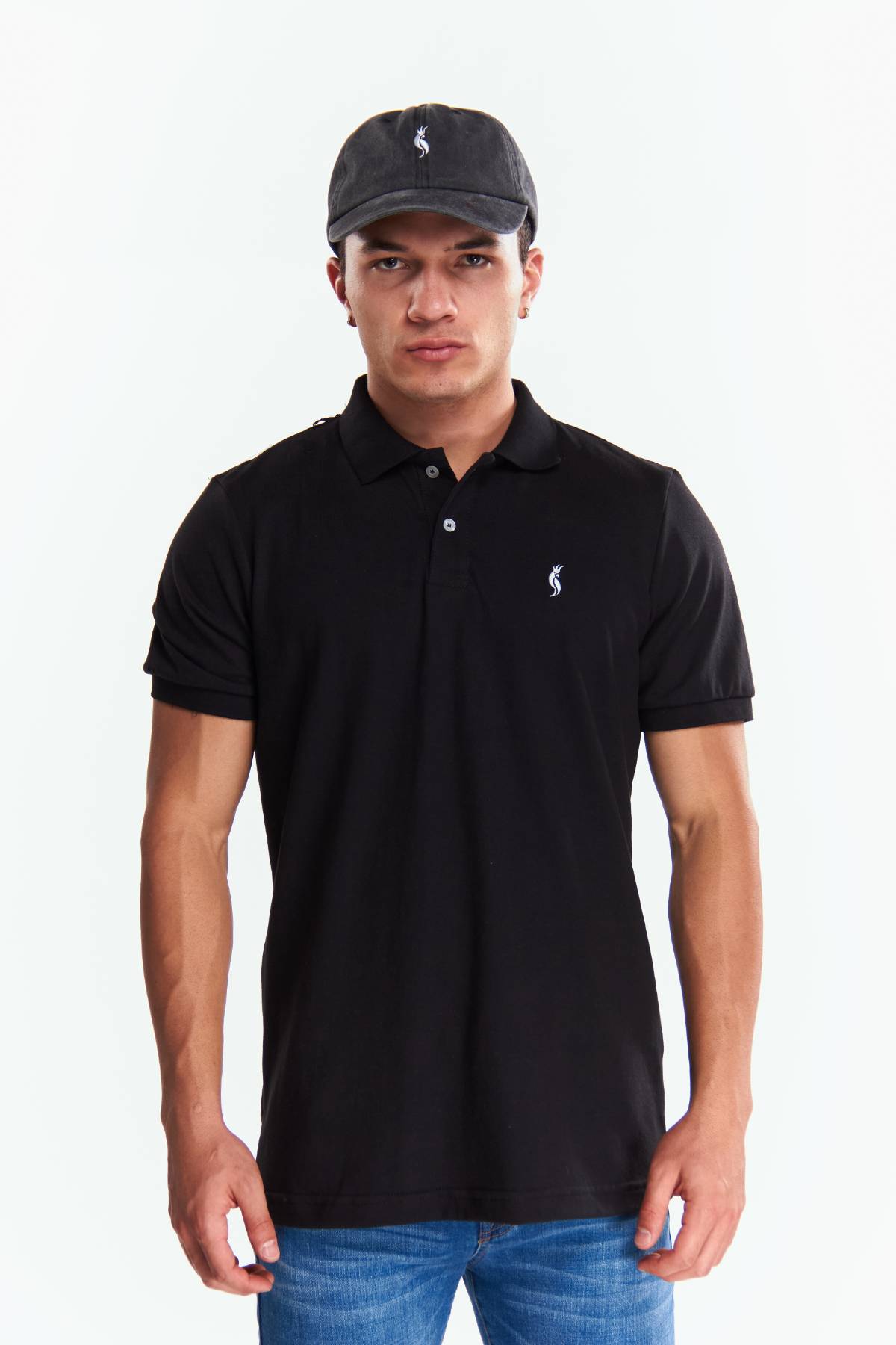Playera Polo Clasica Manga corta Negro