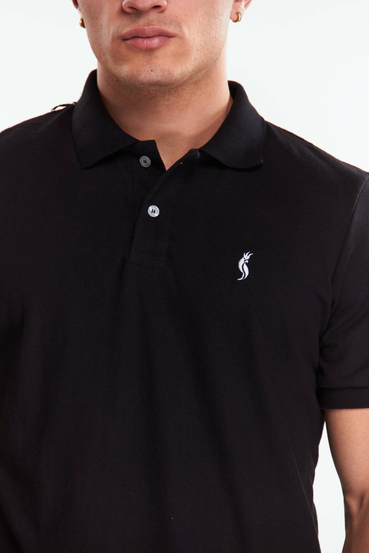 Playera Polo Clasica Manga corta Negro