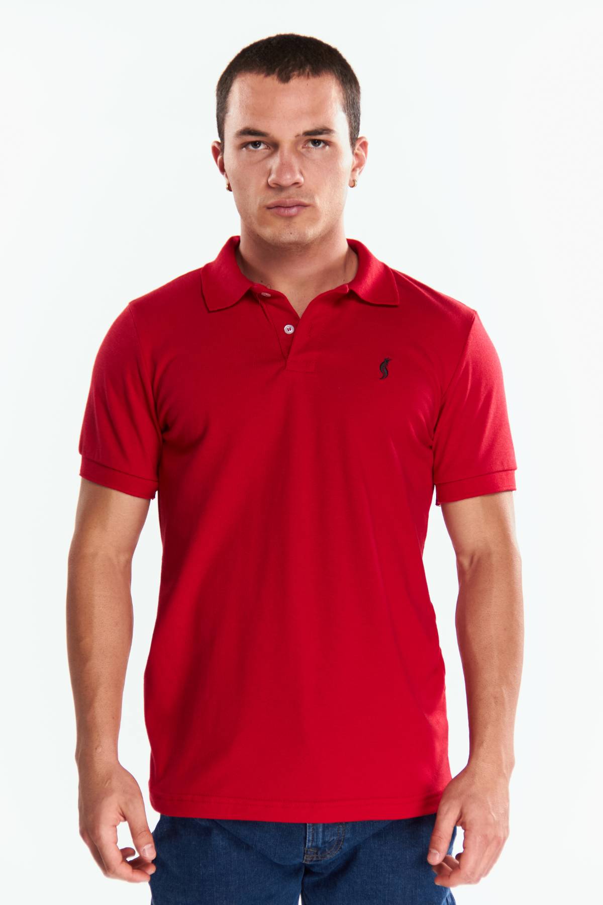 Playera Polo Clasica Manga corta Rojo