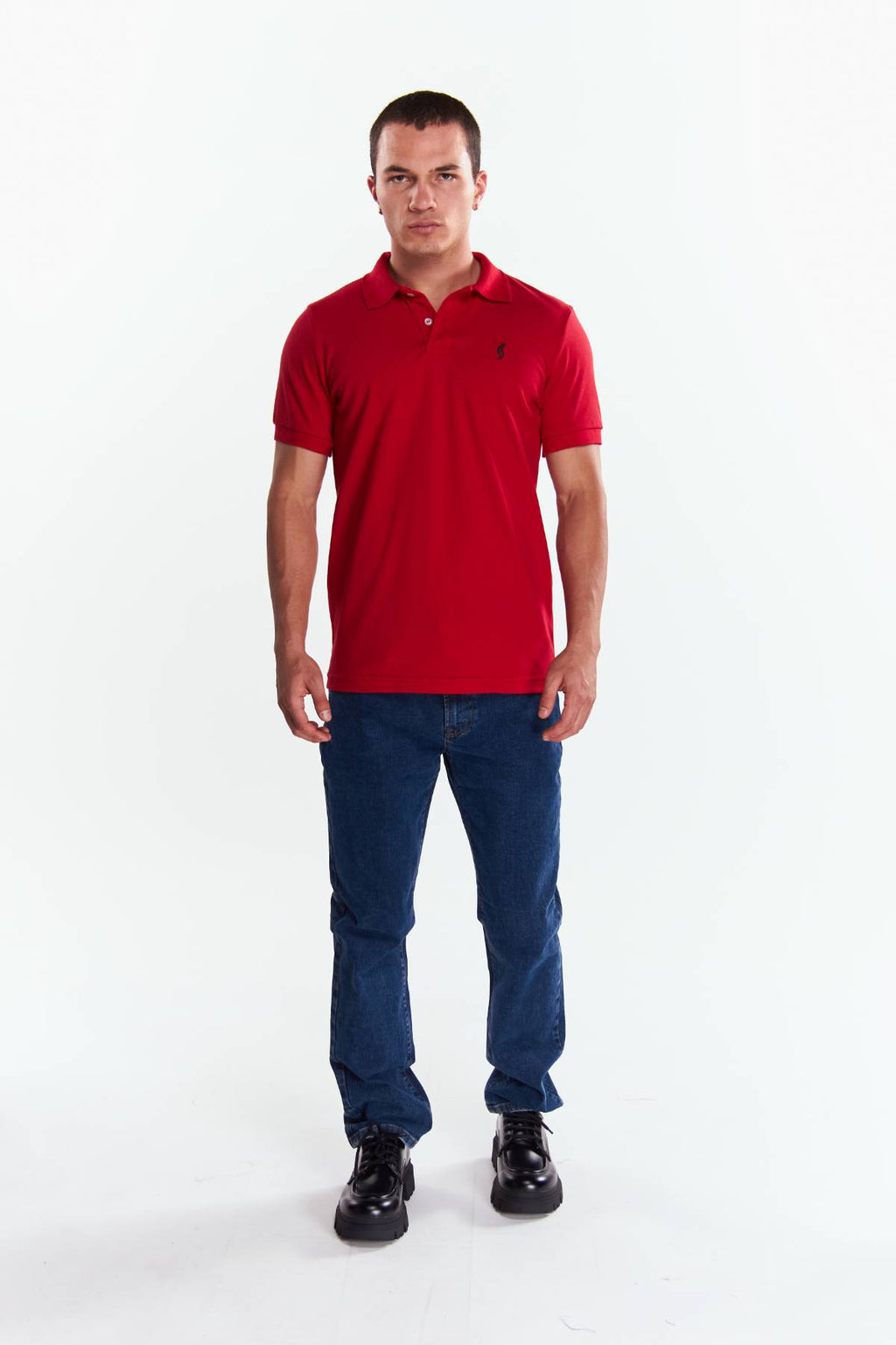 Playera Polo Clasica Manga corta Rojo