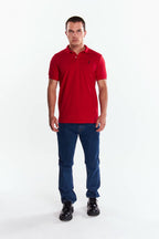 Playera Polo Clasica Manga corta Rojo