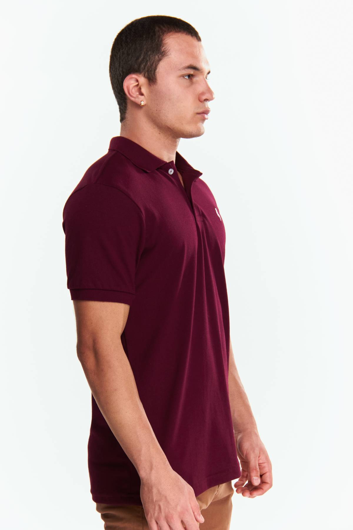 Playera Polo Clasica Manga corta Vino