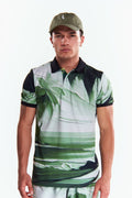 Playera Polo Sublimada Manga corta Playa