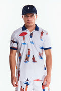 Playera Polo Sublimada Manga corta Sand