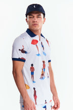 Playera Polo Sublimada Manga corta Sand