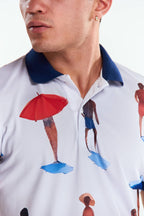 Playera Polo Sublimada Manga corta Sand