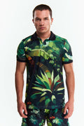 Playera Polo Sublimada Manga corta Selva