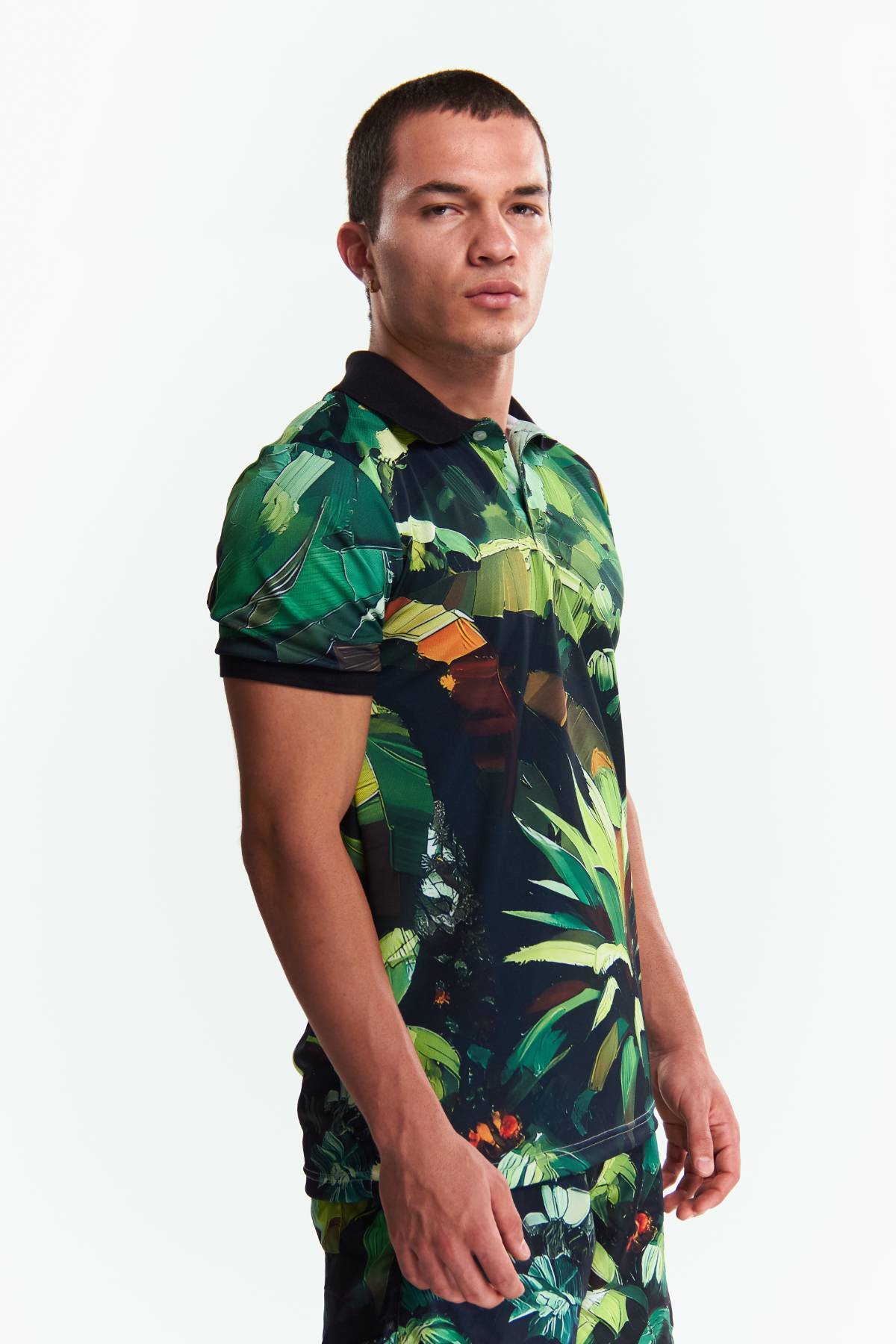 Playera Polo Sublimada Manga corta Selva