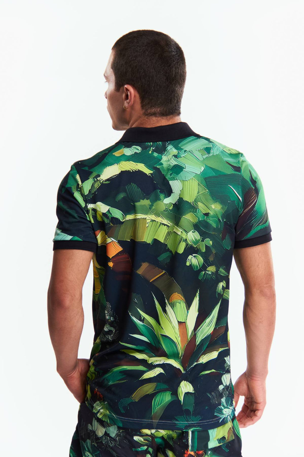 Playera Polo Sublimada Manga corta Selva