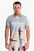 Playera Polo Sublimada Manga corta Surf
