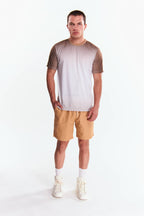 Playera Cuello redondo Degradado Café