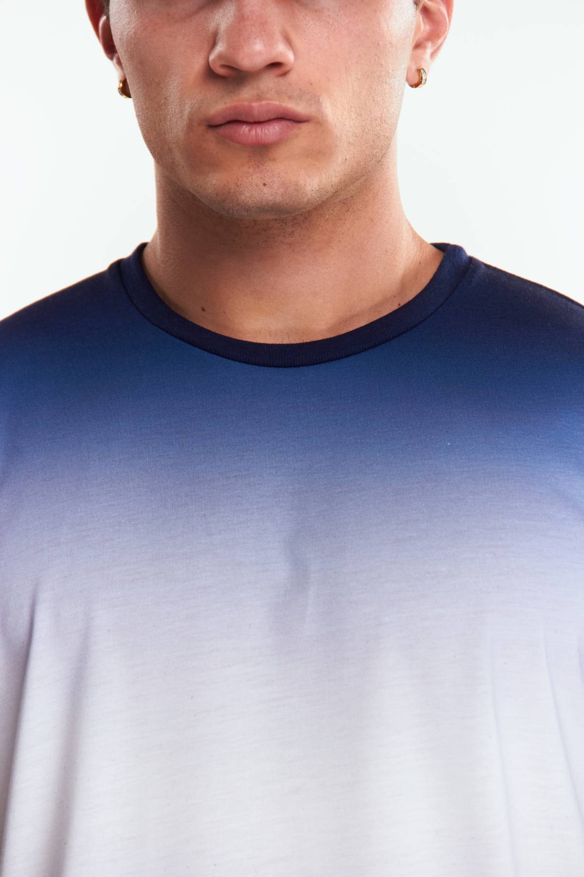 Playera Cuello redondo Degradado Azul marino