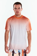 Playera Cuello redondo Degradado Naranja