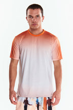 Playera Cuello redondo Degradado Naranja