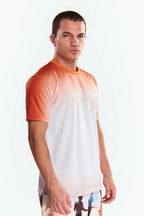 Playera Cuello redondo Degradado Naranja