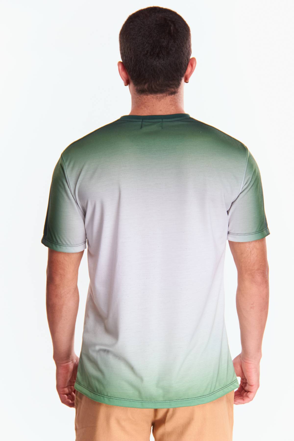 Playera Cuello redondo Degradado Verde