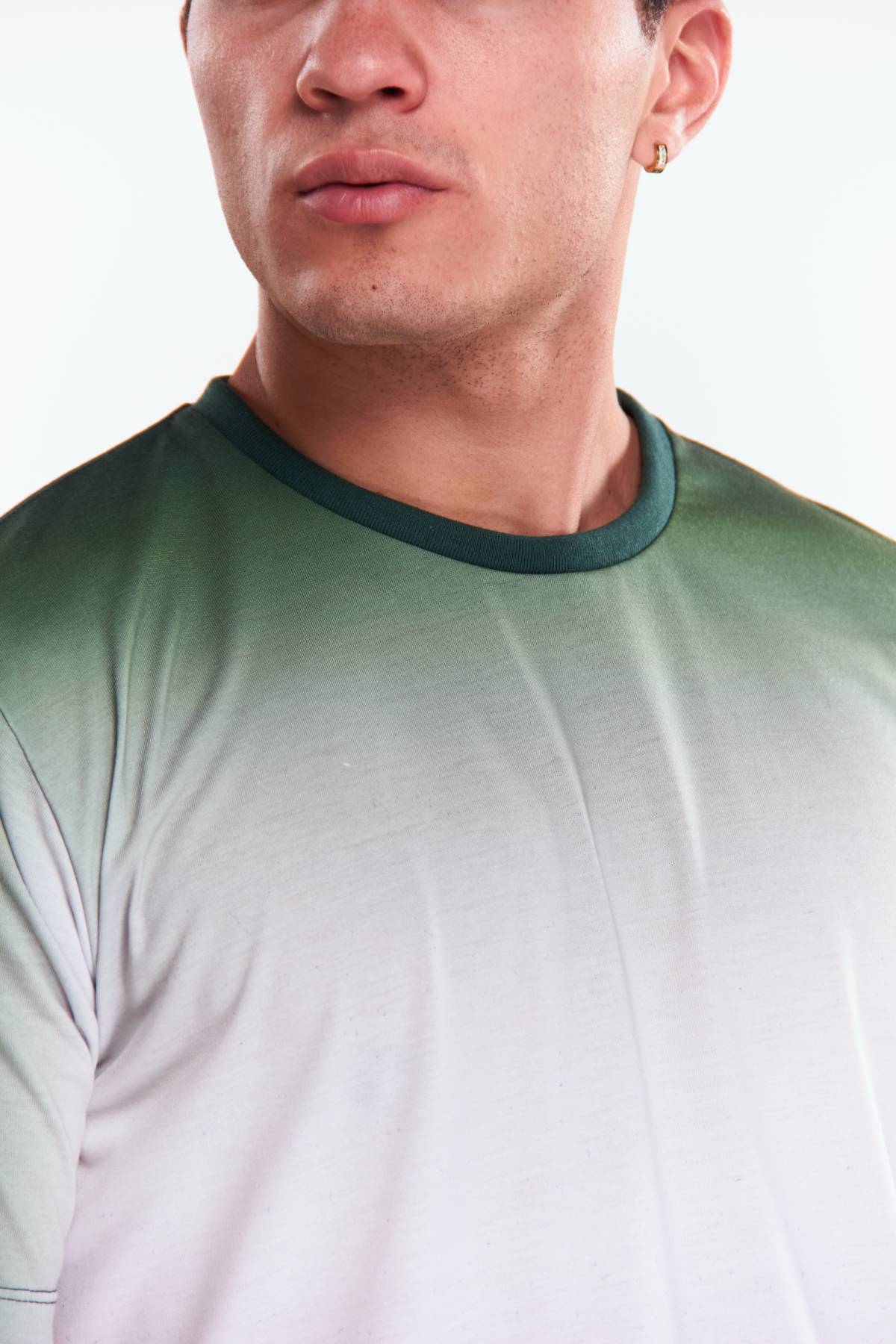 Playera Cuello redondo Degradado Verde