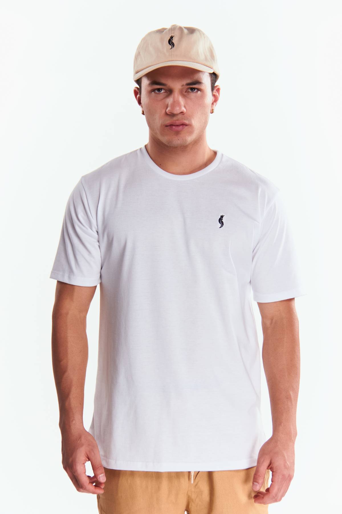 Playera Cuello redondo Básica Blanco