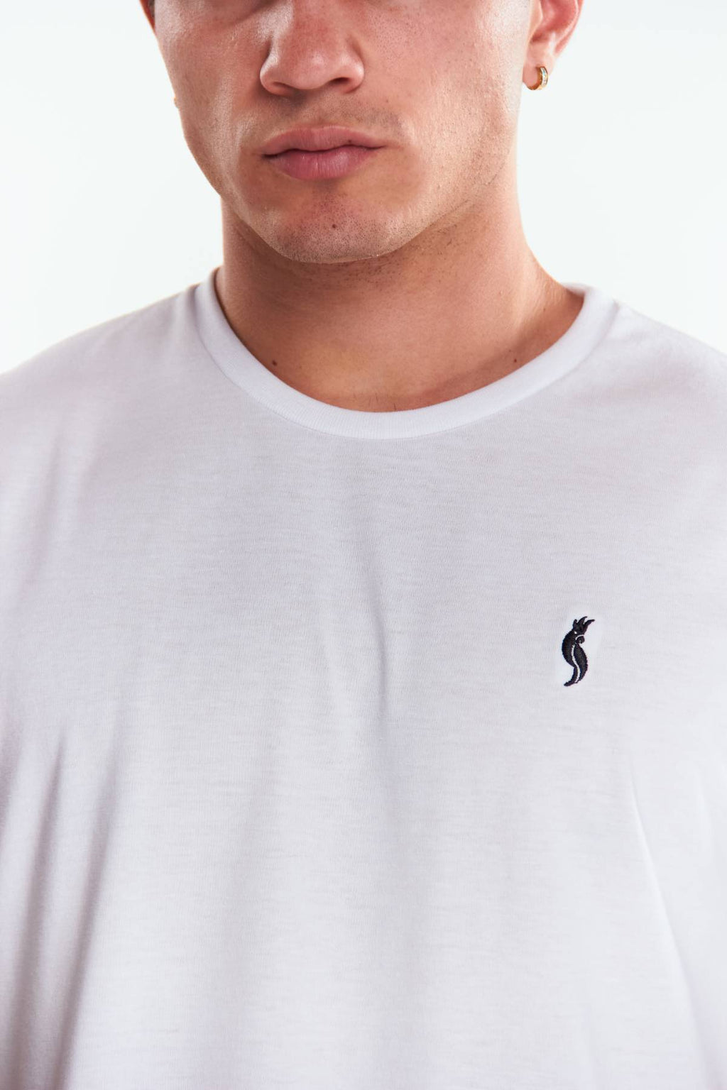 Playera Cuello redondo Básica Blanco