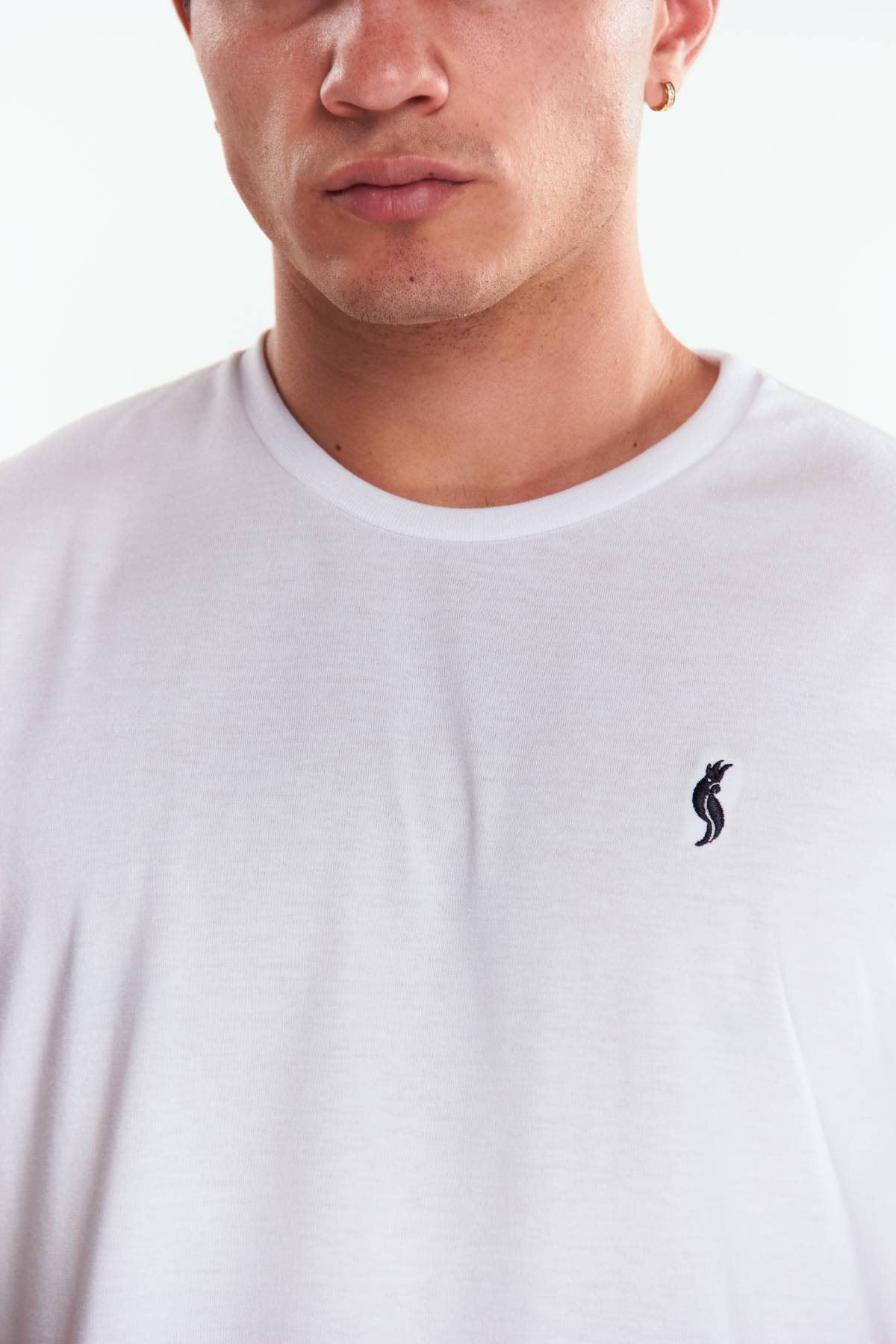 Playera Cuello redondo Básica Blanco