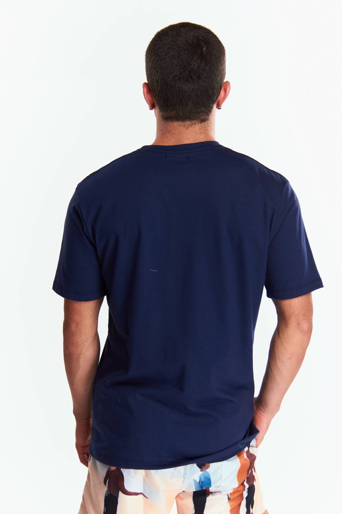 Playera Cuello redondo Básica Azul marino