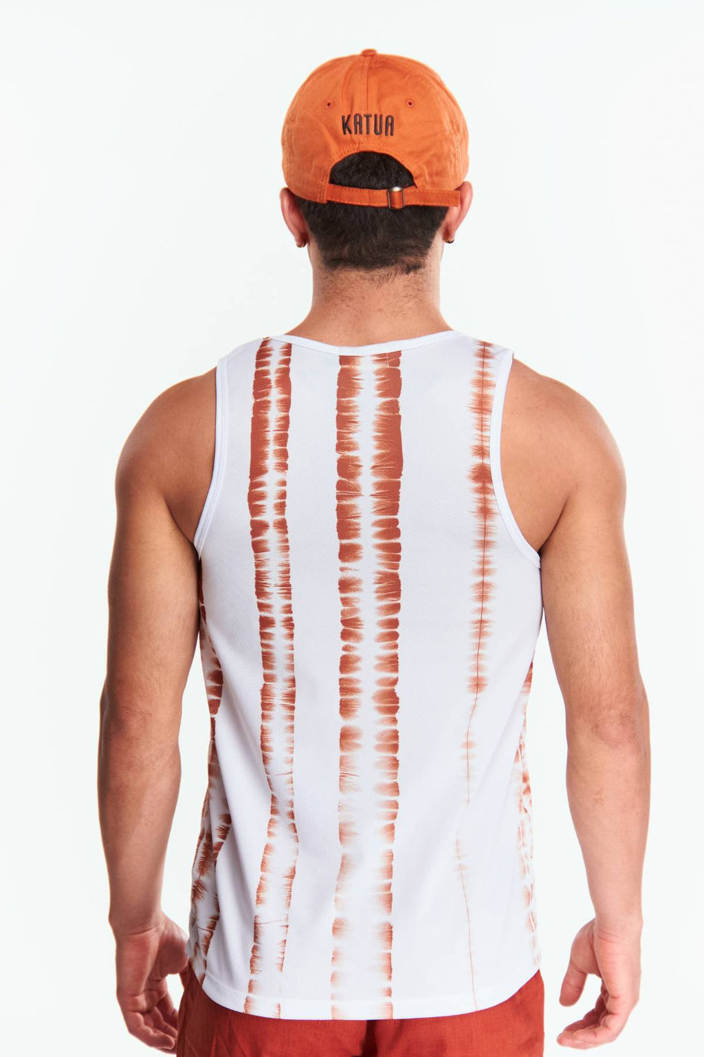 Playera Tank top Diseño tie dye Ladrillo