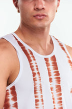 Playera Tank top Diseño tie dye Ladrillo