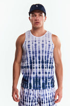 Playera Tank top Diseño tie dye Azul marino