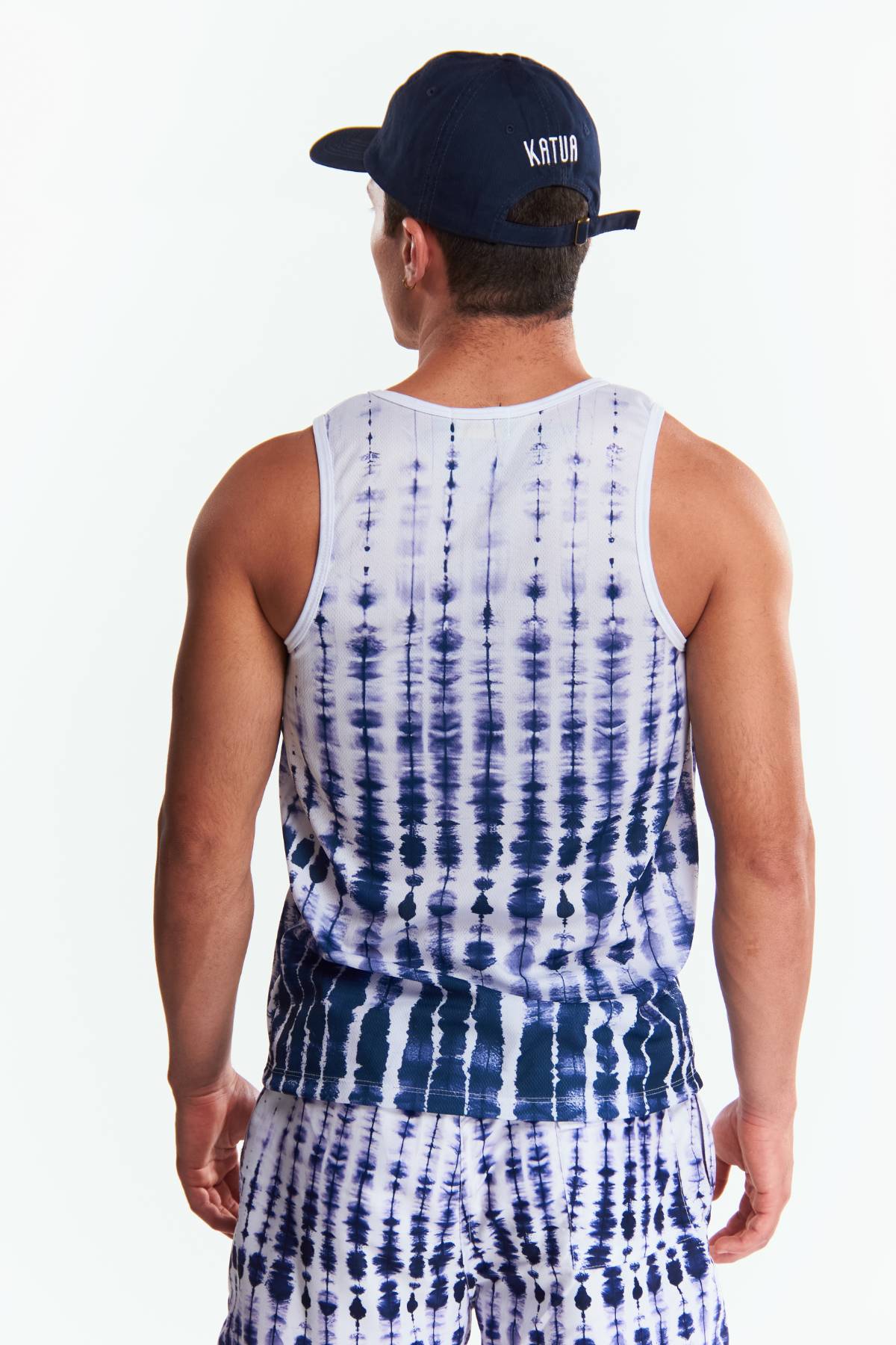 Playera Tank top Diseño tie dye Azul marino
