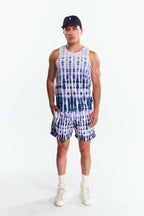 Playera Tank top Diseño tie dye Azul marino