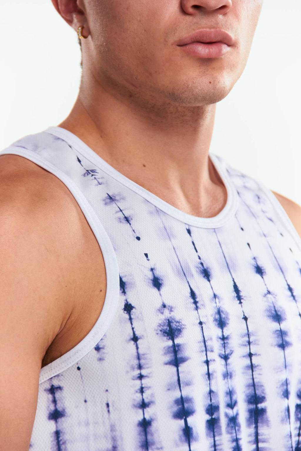 Playera Tank top Diseño tie dye Azul marino