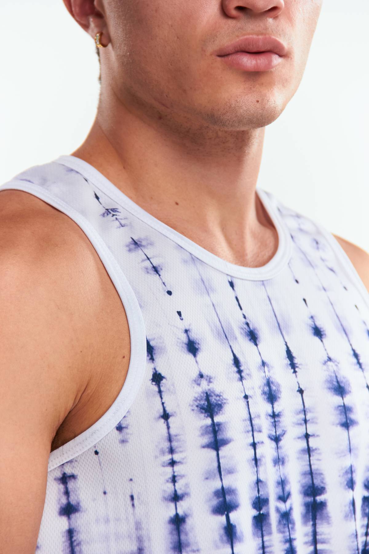 Playera Tank top Diseño tie dye Azul marino