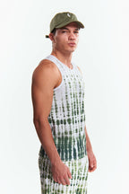 Playera Tank top Diseño tie dye Verde