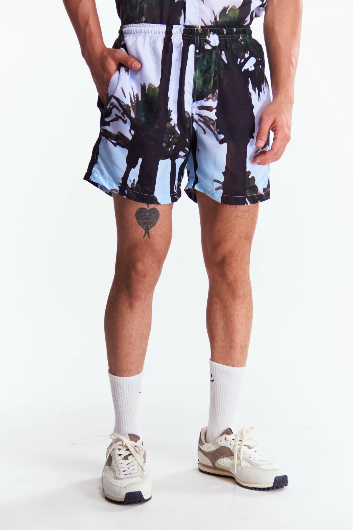 Traje de baño Diseño Palma aquarela