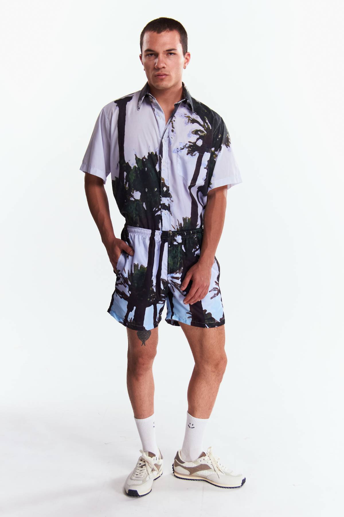 Traje de baño Diseño Palma aquarela